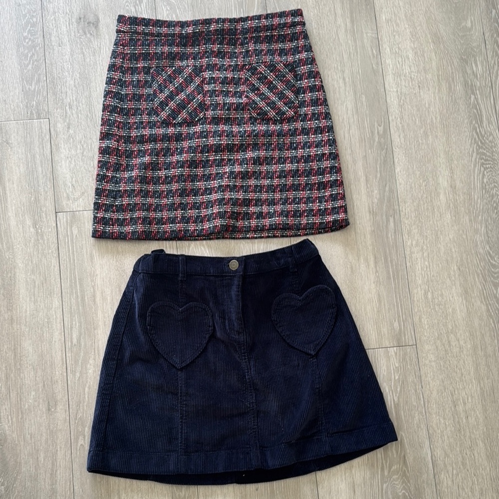 Brooks Brothers Pink and Black Mini A-Line Skirt